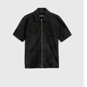 John Varvatos WADE LEATHER SHIRT
